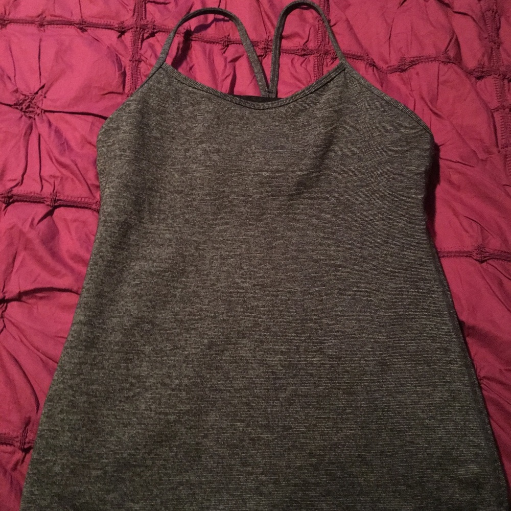 Lululemon racerback tank with bra - like new